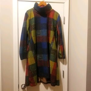 Turtleneck Sweater Dress